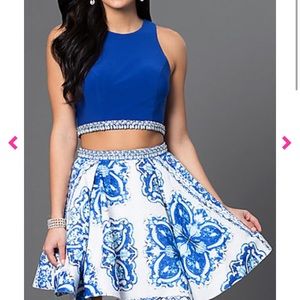 Blush Two Piece homecoming/winter dance dress